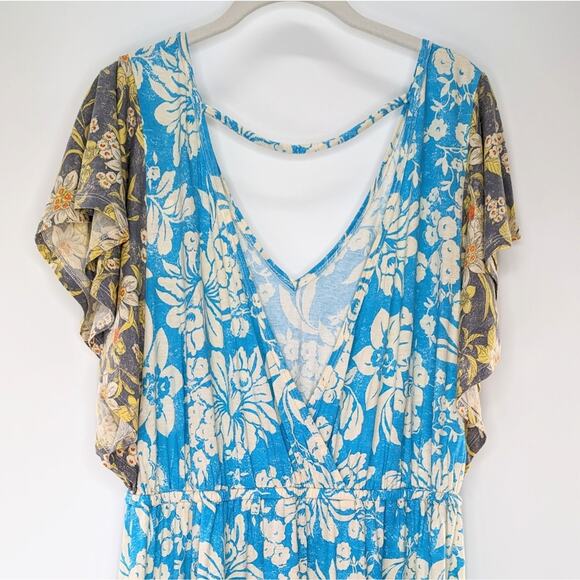 Anthropologie Daily Practice Summer Bright Tiered Dress Small - Picture 5 of 7